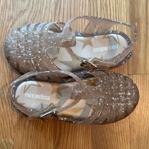 Mini Melissa Kids' Starry Clear Sandals 10C